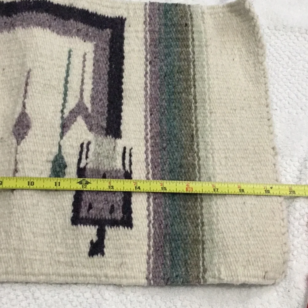 Vintage Navajo Inspired YEI Reversible Woven Textile